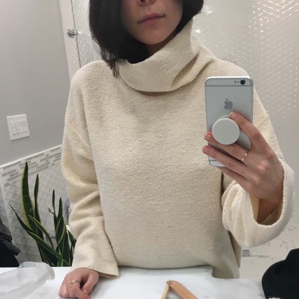 Eileen Fisher cowl neck sweater